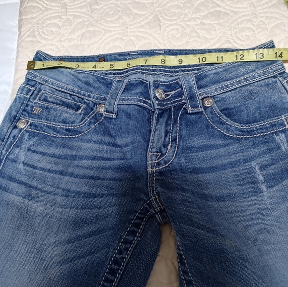 Miss Me Embellished Denim Boot Cut  Jeans with Wing Design - Picture 10 of 10